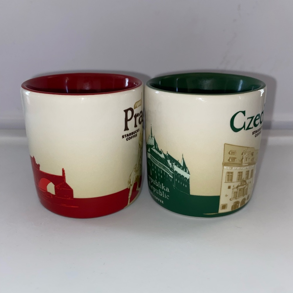 STARBUCKS 3oz DEMITASSE GLOBAL ICON‎ CITY DEMI MINI MUG Prague Czech Republic - Picture 6 of 7